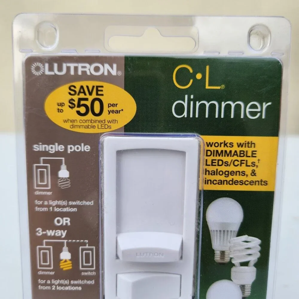 NEW Lutron Skylark Contour CL Light Bulb Dimmer CTCL-153PDH-LA 120V 60Hz 150W Li